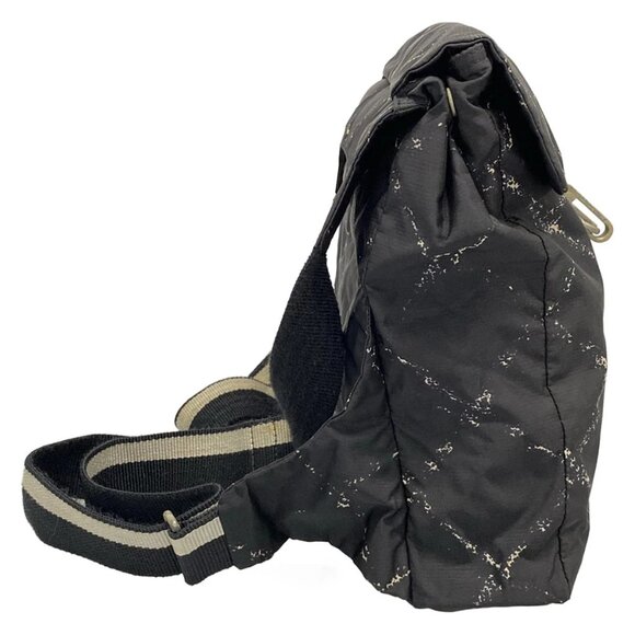 CHANEL Old Travel Line Black White Nylon Backpack bran-437-090325 main image 11
